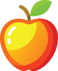 vector illustration of an apple