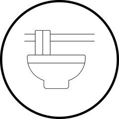 Noodle icon single icon vector illustration