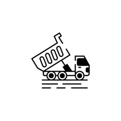 Loader icon design with white background stock illustration