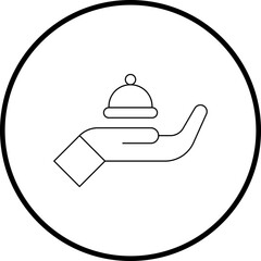 Serve icon single icon vector illustration