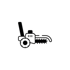 Trencher icon design with white background stock illustration