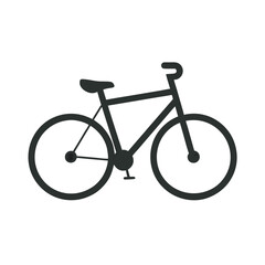 Fototapeta premium Vintage Bicycle Cruiser Silhouette Vector Illustration