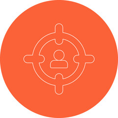 Target icon single icon vector illustration