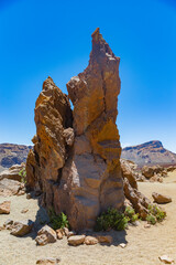 desert with dunes and mountains