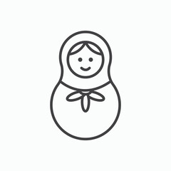 Nesting dolls icon