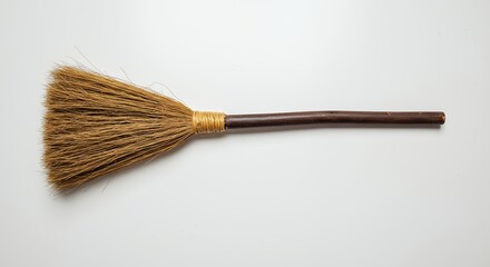 Simple light brown broom