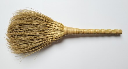 Simple natural fiber broom