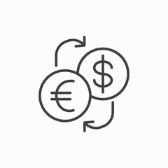Money exchange icon