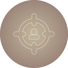 Target icon single icon vector illustration