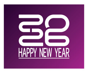 Fototapeta premium Happy New Year and Merry Christmas 2026. Festive vector design for banners, posters, newsletters, covers, calendar, typography. Vector illustrations EPS10