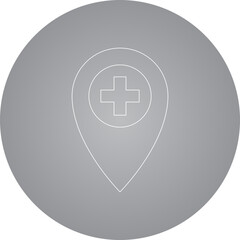 Obraz premium Location icon 1 single icon vector illustration