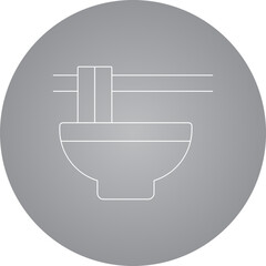 Noodle icon single icon vector illustration