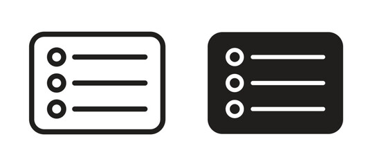 Menu list button icon