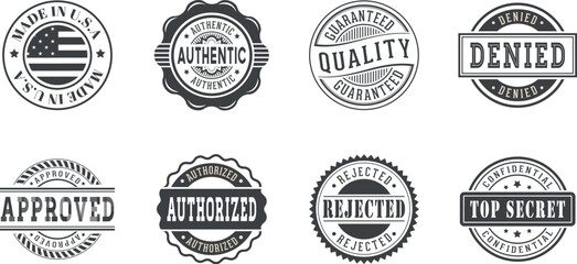 set of vintage labels