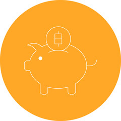 Money saver single icon vector illustration