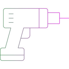 Drill single icon vector illustration