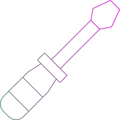 Screw driver single icon vector illustration