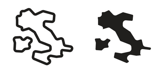 Fototapeta premium Italy flag icon