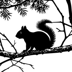 squirrel on a branch