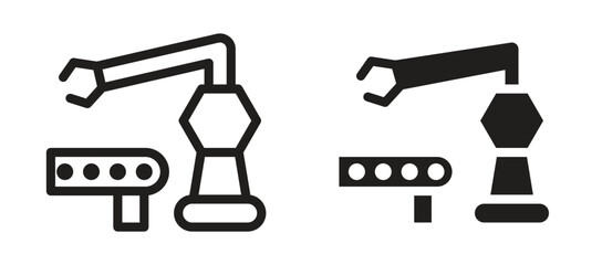 Industrial robot icon
