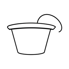 Overturned wicker basket spilling its contents detailed vector illustration