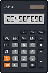 Digital Calculator Vector Mockup