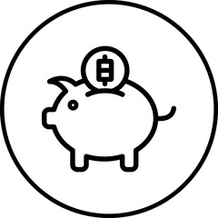 Money saver single icon vector illustration