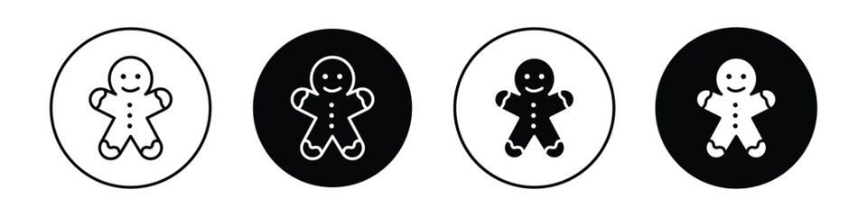 Gingerbread man icon