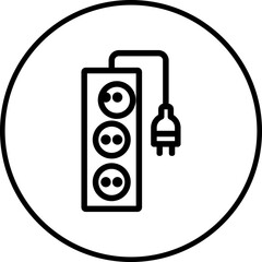 Switch board single icon vector illustration