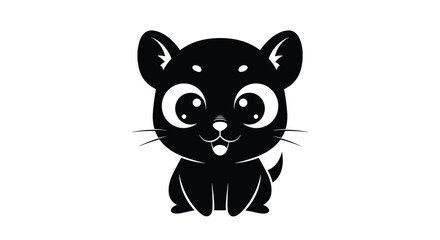 Obraz premium Adorable Cartoon Cat Animation With Playful Expressions Perfect for Children's Content and Online Media