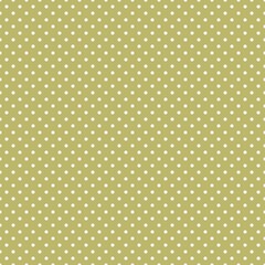 White polka dot seamless pattern on khaki background