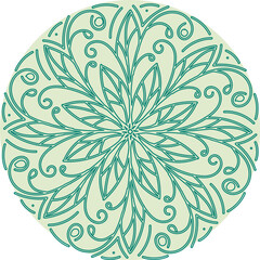 hand drawn ornament Mandala Symmetry. Circular pattern in form of mandala, tattoo, decoration