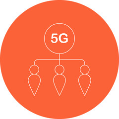 5g connection single icon vector illustration