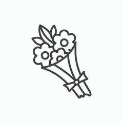 Flower bouquet icon