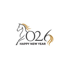 Happy New Year 2026 . Year of the Horse