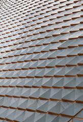 Geometric architecture. Tile shape background. Geometric shape. Tile structure architecture. Ceramic geometrical background. Geometrical backdrop. Geometric pattern background. Minimalist pattern