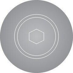 Crypto coin 9 single icon vector illustration