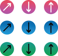 Unique style contact icon set