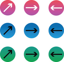 Unique style contact icon set