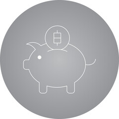 Money saver single icon vector illustration