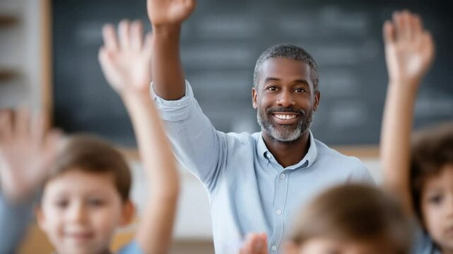 Engaging Teacher Interacts with Students in Classroom Discussion