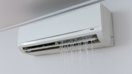 Modern Wall-Mounted Air Conditioner in Home Interior