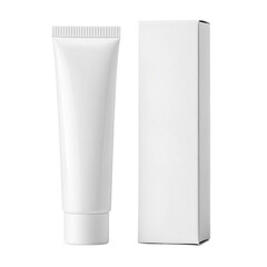 White Cosmetic Tube with Box
