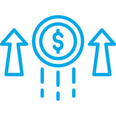 Growth single icon vector illustration