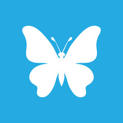 Butterfly silhouette icons. Vector Illustrations.