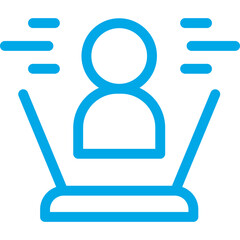 VR single icon vector illustration