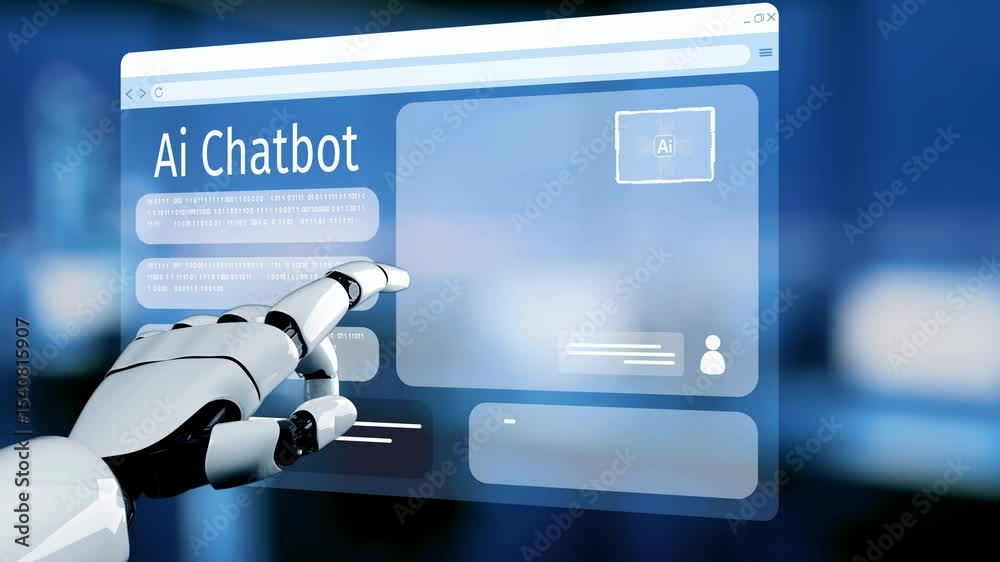 Poster ai virtual assistant artificial intelligence chatbot controlled by prompt engineering for explainabl