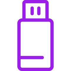 USB single icon vector illustration