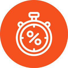 Stopwatch single icon vector illustration