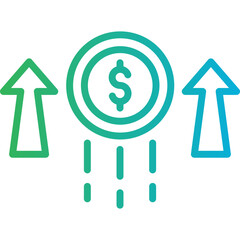 Growth single icon vector illustration
